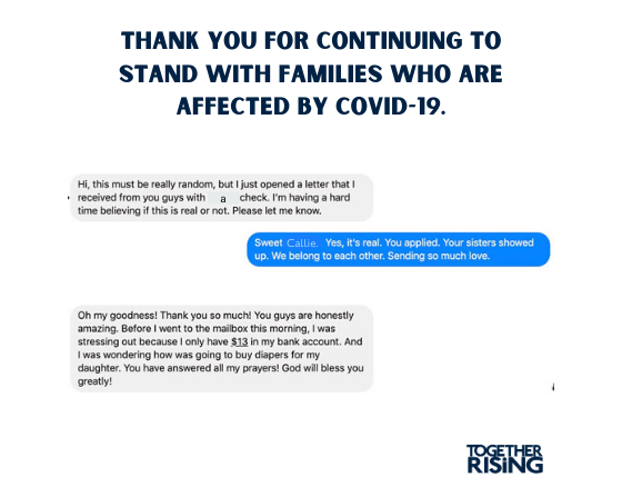 Copy of Thank you for continuing to stand with families who are effected by COVID-19. (1)