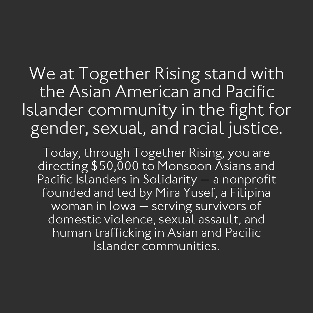 We stand with the Asian American and Pacific Islander community